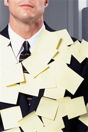 simsearch:700-00088934,k - Businessman Covered in Sticky Notes Stock Photo - Rights-Managed, Code: 700-00088849