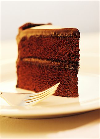 simsearch:700-00477709,k - Piece of Chocolate Cake Stock Photo - Rights-Managed, Code: 700-00089790