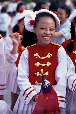 simsearch:700-00554755,k - Girl in Marching Band Laughing At Double Ten Day Celebration Taipei, Taiwan Stock Photo - Rights-Managed, Code: 700-00080221