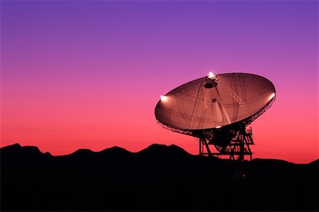 Satellite Dish at Jet Propulsion Lab at Sunset Goldstone, California, USA Stock Photo - Rights-Managed, Code: 700-00081311