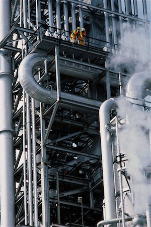 simsearch:700-00049076,k - Firefighters Performing Inspection at Oil Refinery Stock Photo - Rights-Managed, Code: 700-00081488