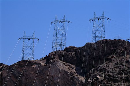 simsearch:700-02633802,k - Power Lines by Hoover Dam Nevada, USA Stock Photo - Rights-Managed, Code: 700-00081496
