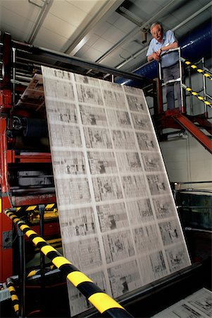 simsearch:700-00092284,k - Man Watching Printing of Glasgow Evening Times, Glasgow, Scotland Stock Photo - Rights-Managed, Code: 700-00081970