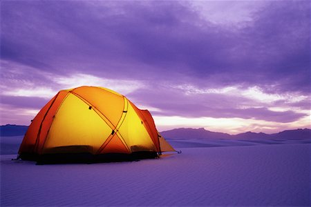 simsearch:862-08091424,k - Tent in Desert at Dusk White Sands National Monument New Mexico, USA Stock Photo - Rights-Managed, Code: 700-00082365