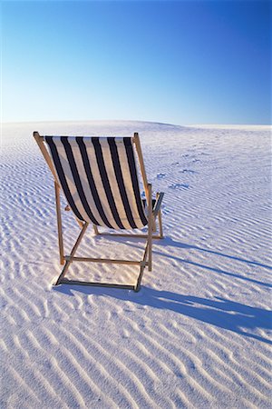 simsearch:862-08091424,k - Back View of Beach Chair and Footprints on Sand Dune White Sands National Monument New Mexico, USA Stock Photo - Rights-Managed, Code: 700-00082390