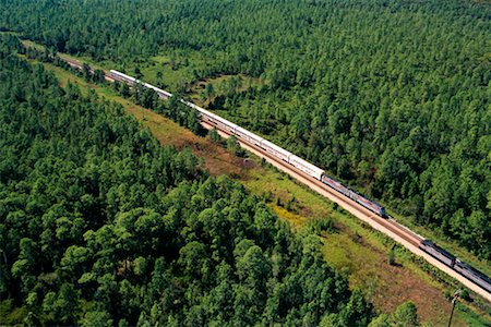 simsearch:700-00082926,k - Aerial View of Passenger Train by Gulf of Mexico Coastline Mississippi, USA Stock Photo - Rights-Managed, Code: 700-00082927