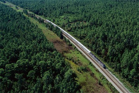 simsearch:700-00082932,k - Aerial View of Passenger Train by Gulf of Mexico Coastline Mississippi, USA Stock Photo - Rights-Managed, Code: 700-00082928