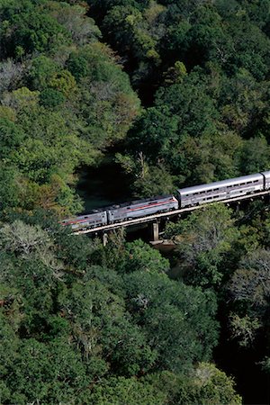 simsearch:700-00082932,k - Passenger Train Crossing Black Creek Near Jacksonville, Florida, USA Stock Photo - Rights-Managed, Code: 700-00082931
