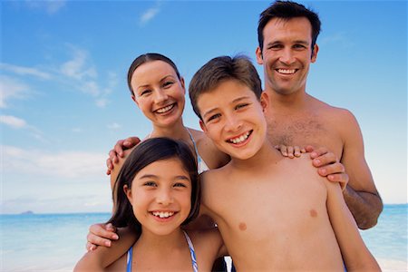 simsearch:700-00041478,k - Portrait of Family in Swimwear on Beach Stock Photo - Rights-Managed, Code: 700-00083435