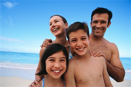 simsearch:700-00041478,k - Portrait of Family in Swimwear on Beach Stock Photo - Rights-Managed, Code: 700-00083440