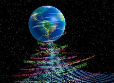 simsearch:700-00618429,k - Earth Spinning on Vortex of Data Stock Photo - Rights-Managed, Code: 700-00095863