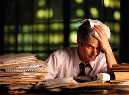 simsearch:700-00035269,k - Businessman Surrounded by Paperwork Stock Photo - Rights-Managed, Code: 700-00096738