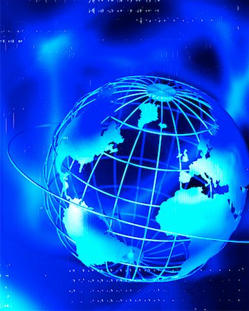 Wire Globe and Circuit Board Stock Photo - Rights-Managed, Code: 700-00097674