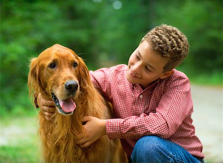 simsearch:700-00071488,k - Boy and His Dog Stock Photo - Rights-Managed, Code: 700-00098932