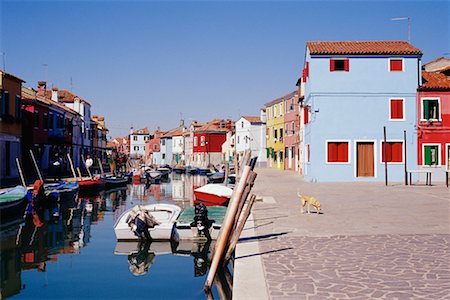 Houses and Canal Burano, Italy Stock Photo - Rights-Managed, Code: 700-00099241