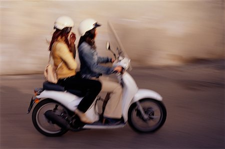 People on Scooter Stock Photo - Rights-Managed, Code: 700-00099274