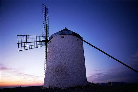 Windmill in La Mancha Consuegra, Spain Fotografie stock - Rights-Managed, Codice: 700-00099701