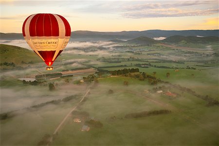 simsearch:700-00056968,k - Hot Air Balloon Over Yarra Valley Victoria, Australia Stock Photo - Rights-Managed, Code: 700-00090711