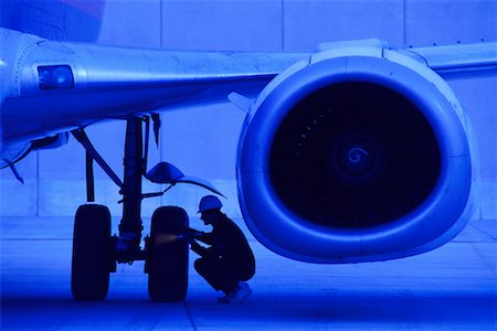 Airplane Inspection Stock Photo - Rights-Managed, Code: 700-00092142