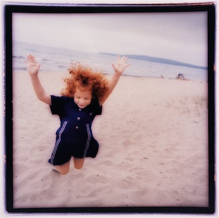 people instagram - Girl Jumping on Beach Stock Photo - Rights-Managed, Code: 700-00092926