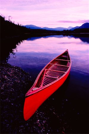 Red Canoe Stock Photo - Rights-Managed, Code: 700-00093005