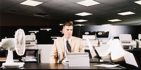 simsearch:700-00088934,k - Businessman at Desk Stock Photo - Rights-Managed, Code: 700-00093309