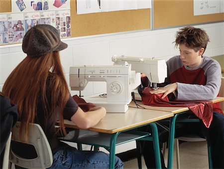 simsearch:700-00087935,k - Students Sewing in Classroom Stock Photo - Rights-Managed, Code: 700-00093775
