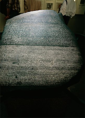The Rosetta Stone British Museum London, England Stock Photo - Rights-Managed, Code: 700-00155550