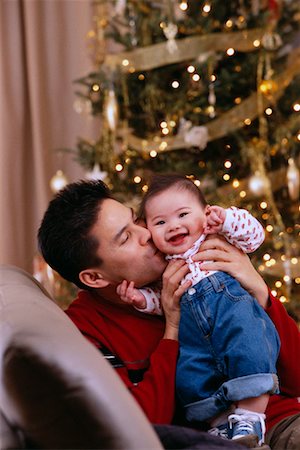 simsearch:700-00635521,k - Father and Baby at Christmas Stock Photo - Rights-Managed, Code: 700-00156384