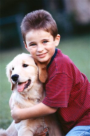 simsearch:700-00071488,k - Potrait of Boy and Dog Stock Photo - Rights-Managed, Code: 700-00156999