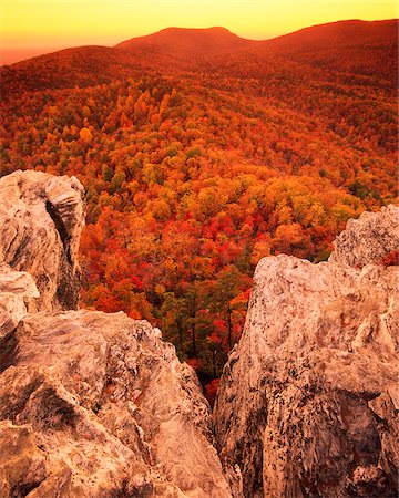 simsearch:700-06465704,k - Hanging Rock at Dusk, Piedmont, Hanging Rock State Park, North Carolina, USA Stock Photo - Rights-Managed, Code: 700-00157925