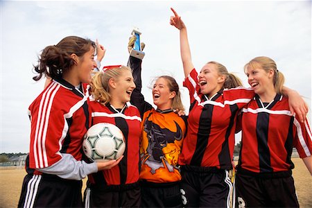 simsearch:700-00268752,k - Girls' Soccer Team Celebrating Stock Photo - Rights-Managed, Code: 700-00158054