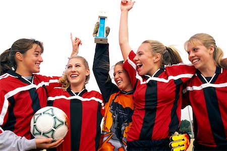simsearch:700-00268752,k - Girls' Soccer Team Celebrating Stock Photo - Rights-Managed, Code: 700-00158055