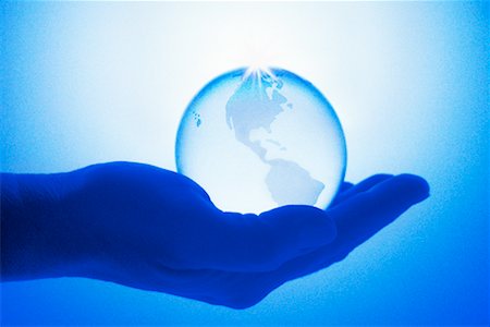 Hand Holding Glass Globe Showing North America Stock Photo - Rights-Managed, Code: 700-00158244