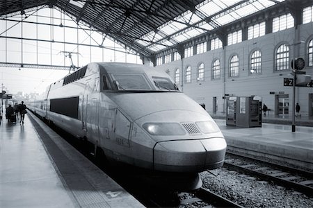 simsearch:700-00082932,k - TGV Train in Station Paris, France Stock Photo - Rights-Managed, Code: 700-00158974