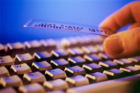 simsearch:700-00040855,k - Hand with Credit Card and Computer Keyboard Stock Photo - Rights-Managed, Code: 700-00152999
