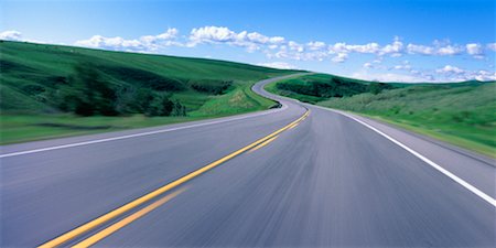 simsearch:700-00089787,k - Curved Road Through Countryside Stock Photo - Rights-Managed, Code: 700-00153030