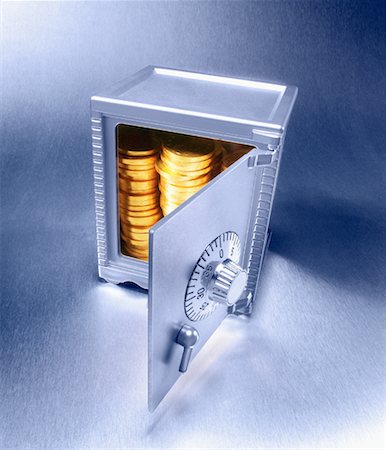simsearch:600-00077457,k - Safe Filled with Gold Coins Stock Photo - Rights-Managed, Code: 700-00153568