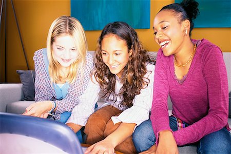 simsearch:700-00038500,k - Teenage Girls With Laptop Stock Photo - Rights-Managed, Code: 700-00153697