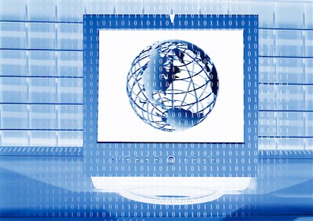 simsearch:700-00040657,k - Computer Screen with Globe Stock Photo - Rights-Managed, Code: 700-00153858