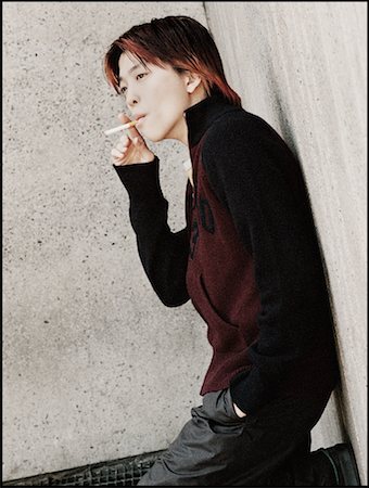 Adolescent Cigarette Smoking Photographie de stock - Rights-Managed, Code: 700-00153852