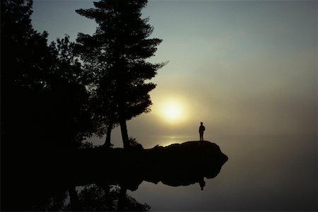 simsearch:700-00549253,k - Silhouette of Person in Algonquin Park Stock Photo - Rights-Managed, Code: 700-00164024
