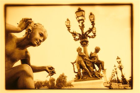 simsearch:700-00150365,k - Sculptures on Pont Alexandre III Paris, France Stock Photo - Rights-Managed, Code: 700-00168064