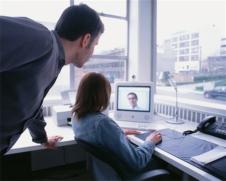 simsearch:700-00168076,k - Business People Video Conferencing Stock Photo - Rights-Managed, Code: 700-00168076