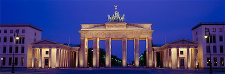 simsearch:700-00948969,k - Brandenburg Gate at Dusk Stock Photo - Rights-Managed, Code: 700-00169580