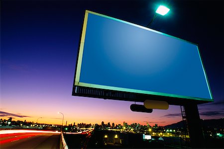 Billboard at Dusk Stock Photo - Rights-Managed, Code: 700-00160465