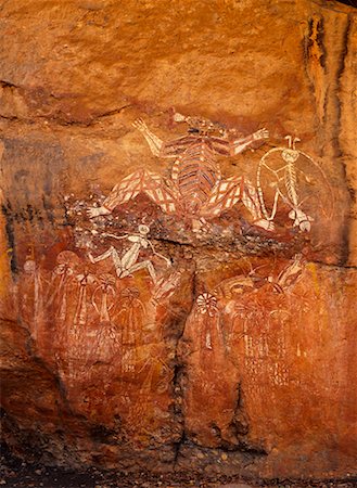 Australie autochtones Rock Art Kakadu National Park Photographie de stock - Rights-Managed, Code: 700-00162512