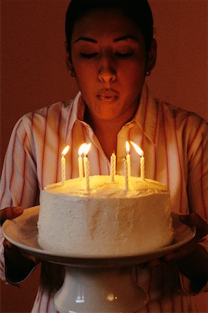 simsearch:700-00477709,k - Woman Blowing Out Candles Stock Photo - Rights-Managed, Code: 700-00163566