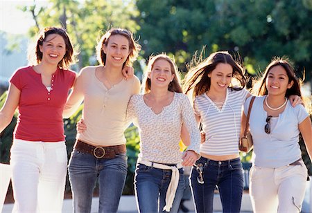 simsearch:400-05729509,k - Group of Women Walking Stock Photo - Rights-Managed, Code: 700-00178331