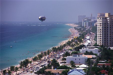 fort lauderdale& - Overview of Beach and Cityscape Fort Lauderdale, Florida Stock Photo - Rights-Managed, Code: 700-00170269